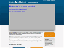 Tablet Screenshot of grupoaddvalora.com
